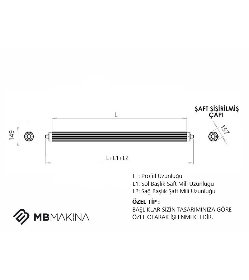 Havalı Mil | Çap 149-157